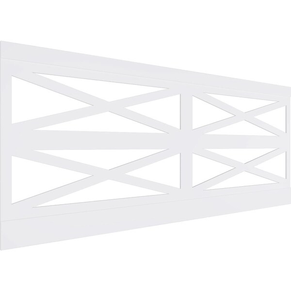 Ekena Millwork 40"H x 94 1/2"W Farmhouse Fence PVC Wainscot Paneling Kit WPK40X94FHF - main